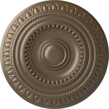 Ekena Millwork Artis Ceiling Medallion (Fits Canopies up to 6 7/8"), Hand-Painted Warm Silver, 15 3/4"OD x 1 3/8"P CM15ARWSS